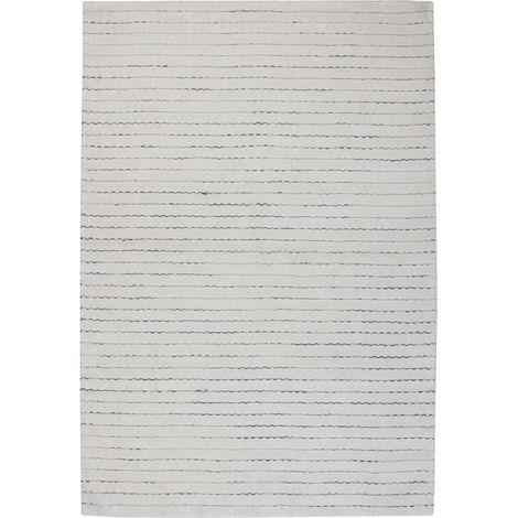 Tappeto Prime 110 Bianco e Grigio in Viscosa e Lana (1/4)