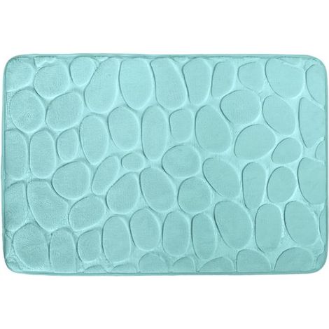 Tapis de bain Microfibre PEBBLE 40x60cm Vert pastel MSV