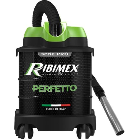 Ribimex Aspiracenere Elettrico Perfetto, Silenzioso, con Filtro HEPA Lavabile, Funzione Soffiante, Bidone da 20 L, Potenza 1200 W, Ideale per Aspirare Ceneri Fredde da Stufe e Camini - PRCEN020 (1/7)