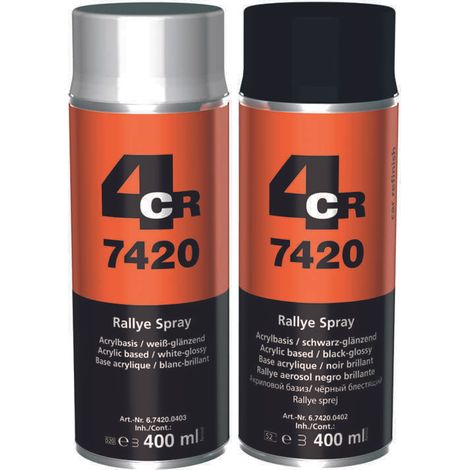 Pintura en aerosol blanca brillante 4CR 7420
