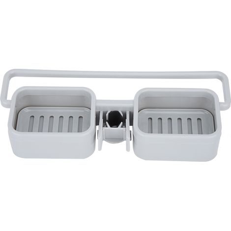 Organiseur Évier - Étagère De Rangement Robinet En PP - Pour Éponges Et Savons - Design Drainant Compact (1/5)