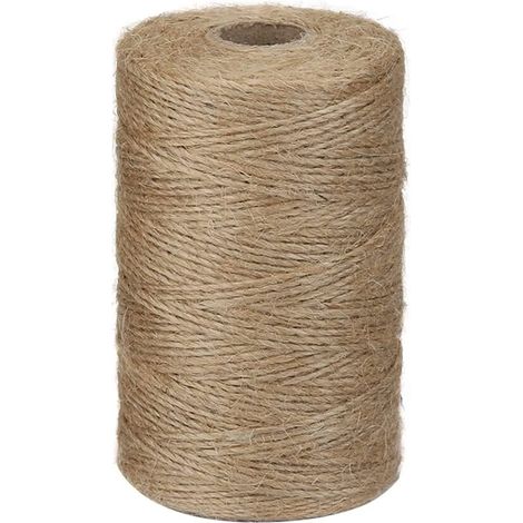 Cordel De Yute MINKUROW De 200m X 2mm, Cordel De Yute Marrón Natural Para Manualidades De Plantas De Fotos De Jardín (1/5)