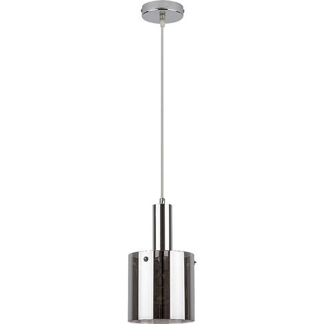 Lampada a sospensione Donati cromato in vetro colorato cromato E27 1x max 40W L: 120 cm ø15cm dimmerabile (1/5)