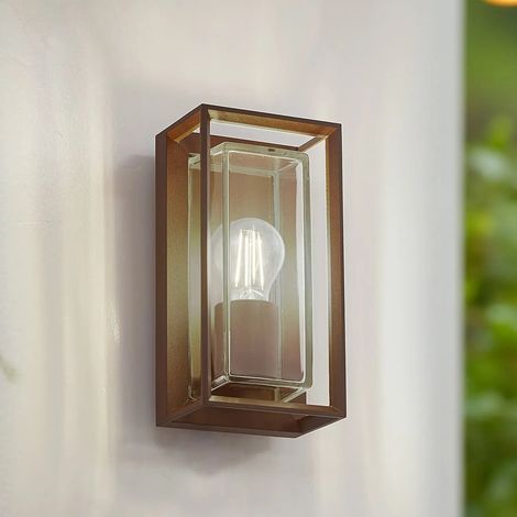 [GEBRAUCHT] B-Ware Arcchio Außenwandleuchte Wandlampe Ismera Rostfarben Ip65 Glas E27 Led Leuchte