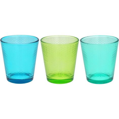 Set de 3 verres multicolores ligne Golf Tognana
