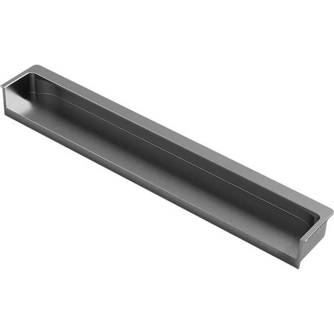 Poignée encastrée invisible pour meuble, 120 mm x 200 mm, pour tiroir ou porte, gris - 200 mm (1/5)