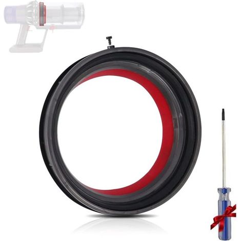 Joint d'étanchéité pour aspirateur Dyson V10 SV12 – Bague fixe haute qualité en caoutchouc – Installation facile – Compatible avec bac à poussière (1/4)