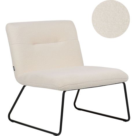 Armchair COTULLA Boucle White