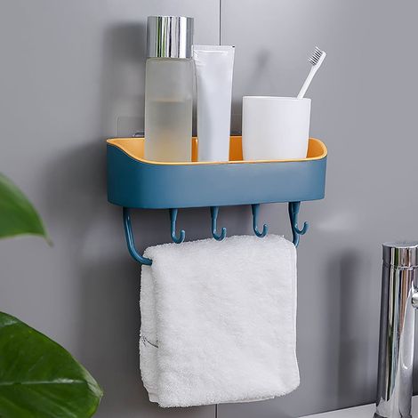 Etagere Salle De Bain - Support Pour Shampooing Murale En PP - Pour Douche Et Salle De Bains - 1 Pièce (1/5)