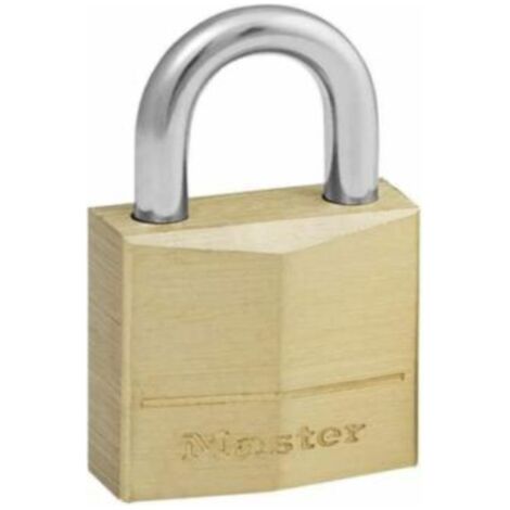 MASTER LOCK - LUCCHETTO IN OTTONE MASSICCIO - ARCO IN ACCIAIO - 20x11x4 MM
