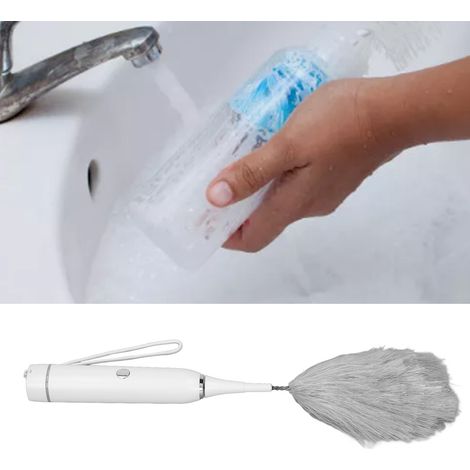 Brosse électrique multifonctionnelle pour biberons, brosse de nettoyage électrique, tête de brosse remplaçable, ensemble de dépoussiéreur électrique, blanc (1/5)
