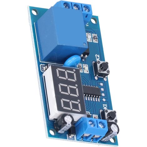 Module relais temporisé programmable minuteur délai réglable interrupteur contrôleur 12V DC avec contact NO NC (1/5)
