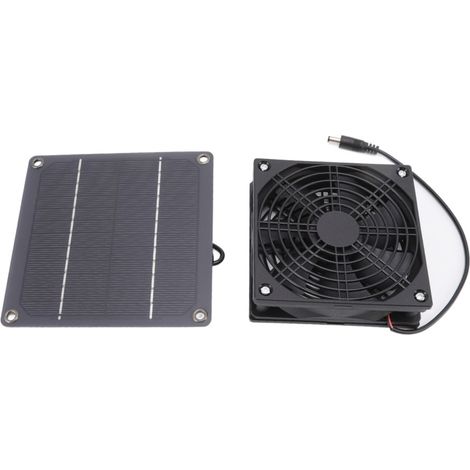 Ventilateur d'extraction solaire portable 3W pour serre, poulailler ou abri pour animaux de compagnie. (1/5)