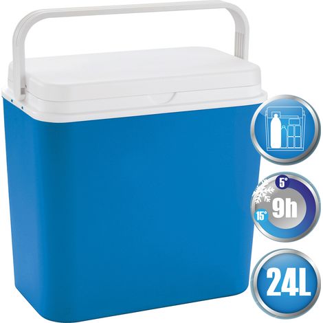 Kühlbox 24 Liter mit Henkel blau/weiß-MKB100-Linder (1/3)