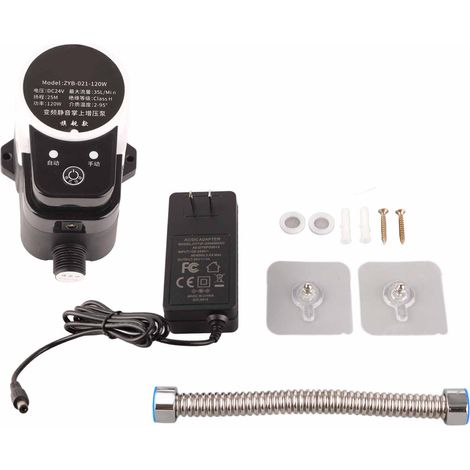 Pompe de surpression automatique 24V DC 1Mpa, silencieuse et étanche, pour maison solaire, prise US, petite pompe à eau (1/5)