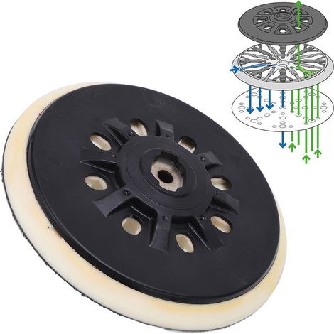 Plateau de polissage à 17 trous avec disque de polissage pneumatique à fixation auto-agrippante (1/5)