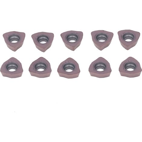 Lot de 10 plaquettes de tournage, plaquettes de finition pour tour, lames CNC revêtues, fraises de rechange en carbure (1/5)