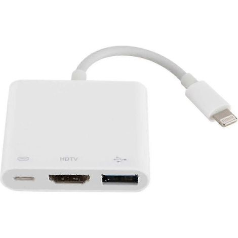Convertisseur HDMI et USB avec adaptateur AV numérique Lightning vers OTG (1/4)