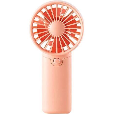 Kleiner, tragbarer Ventilator mit 1,5-V-Batteriebetrieb, ideal für Outdoor-Aktivitäten, Reisen, Büro, Camping und Kurzaufenthalte. (Pink) (1/4)