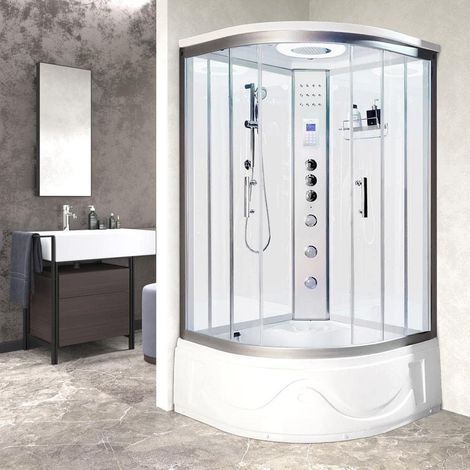 Vidalux Miami 1050 Steam Shower 1050 x 1050 White Glass