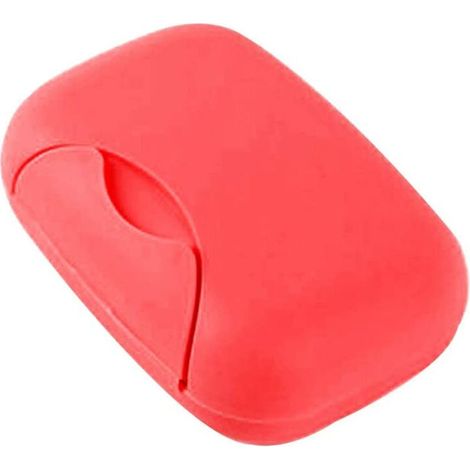 Porte-savon de voyage durable avec douche, idéal pour les cadeaux, les voyages, le camping et le stockage,rouge (1/5)