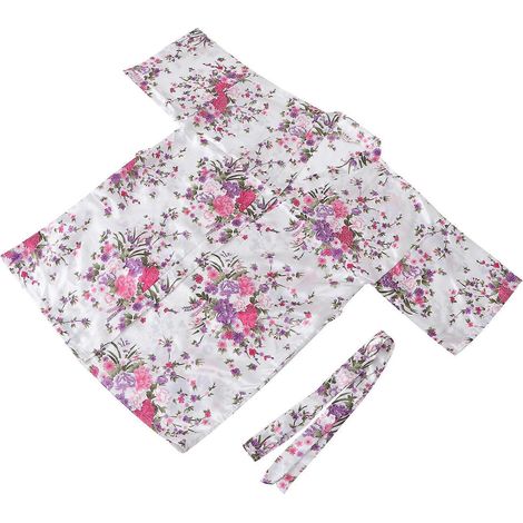 Pyjama d'été pour femme, peignoir, kimono court tendance, vêtements de nuit (1/5)