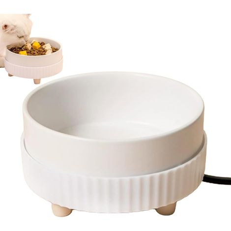 Gamelle chauffante pour chien, gamelle chauffante pour animaux de compagnie de 350 ml, adaptée aux chiens, chats, lapins.