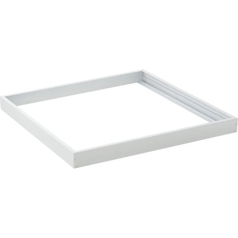 Cadre pour panneau LED, 60 x 60 cm, blanc, aluminium extrudé (1/2)