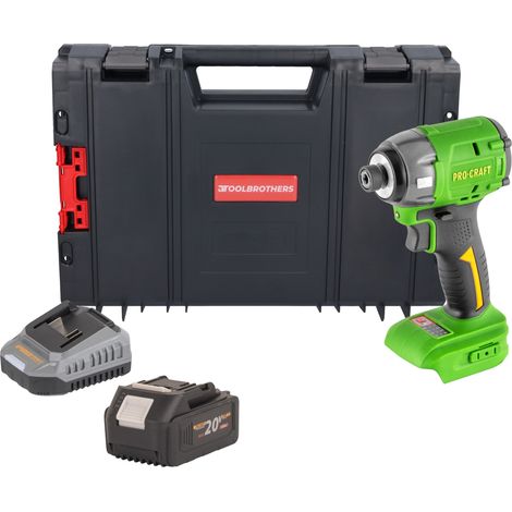 Visseuse à chocs sans fil Procraft PS22bb 20 V 230 Nm 1/4" Brushless Solo - sans batterie, sans chargeur (1/5)