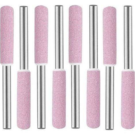 Teste di molatura diamantate da 4 mm per motosega - set da 8, gambi per mini levigatrice (1/5)