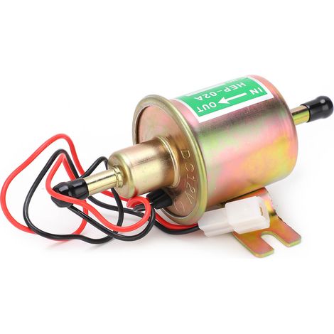 Pompe à carburant électrique universelle HEP‑02A, aluminium cuivré, raccord tuyau 0,3 pouce, 1,2 A, 12 V (1/5)