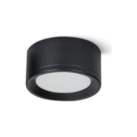 Plafonnier LED 10cm 12W, Lumière Blanche 4000K, Spot Noir pour Plafond, Lot de 3 (1/5)