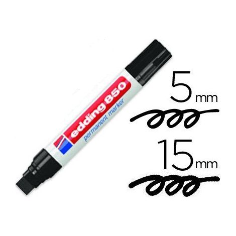 850 marcador permanente Grueso Negro 5 pieza(s)