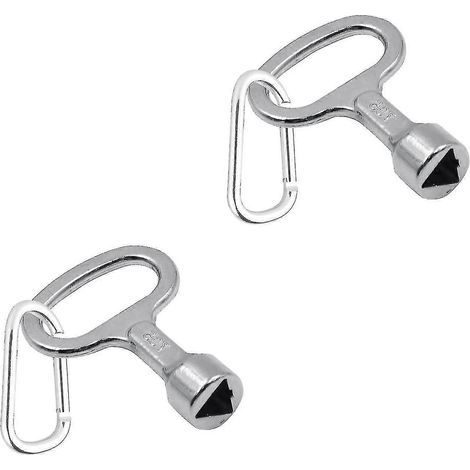 Dreieckschlüssel, zweiteilige dreieckige Metallschlüssel, Schlüssel für Gaszähler, dreieckiger Metallschlüssel für Gaszähler (1/4)