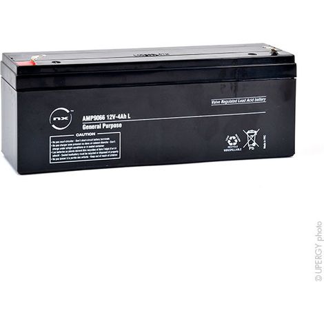NX - Batterie plomb AGM NX 4-12 L General Purpose 12V 4Ah F4.8 (1/3)