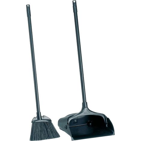 Rubbermaid Pelle à poussière verticale avec balayette et balai - FG253100BLA/FG637400BLA (1/2)