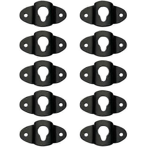 10 connecteurs de plaque de suspension en fer pour haut-parleur audio. (1/4)