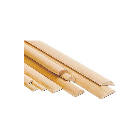 LISTELLO PIALLATO MEZZOTONDO KOTO- - mm.10x20x2450 - 30 pezzi PIRCHER