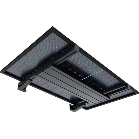 Pensilina fotovoltaica TOPAZE (Grigio antracite strutturato RAL7016ST)