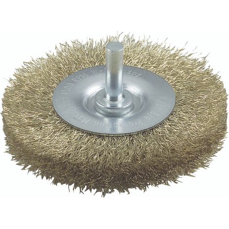 Bosch Accessories Scheibenbürsten für Bohrmaschinen – Gewellter Draht, vermessingt, 75 mm D= 75 mm,