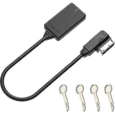 Câble adaptateur Bluetooth AUX sans fil AMI MMI MDI, compatible avec les systèmes audio/musicaux Bluetooth des voitures Audi A3, A4 et B8. (1/4)