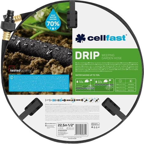 Tubo antigoccia Cellfast 22,5 m Ø 12,5 mm Irrigazione a goccia (1/3)