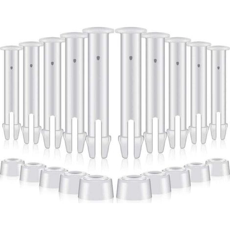 Ulisem12 Pièces Goupilles en Plastique pour Round Metal Frame Pools Pièces de Rechange pour Joints de Piscine pour Joints de Piscine,Remplacement de pièces de Rechange Joint Pins(6cm/2.36in) (1/4)