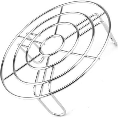 Support à Vapeur en Acier Inoxydable, Ronde Support de Cuisson Grille de Cuisson Grille Refroidissement de Cuisson Support pour Cuiseur Vapeur Accessoires pour friteuse, étuve, Four à Micro-Ondes (1/4)
