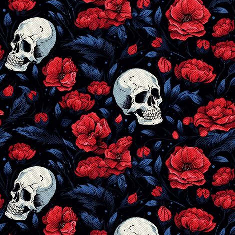 Tela decorativa para exteriores Oxford - Motivo de calavera I DX4787 (1/5)