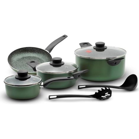 Set Batteria 9 Pezzi Da Cucina