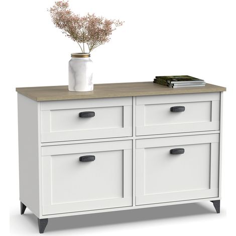 MUEBLES PITARCH Aparador Portobello Blanco/Roble Cambrian - ref: 1158-AP (1/5)