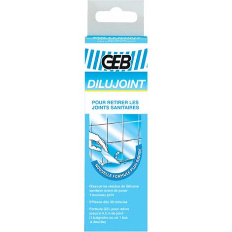 GEB – Gel dilujoint tube 125 ml – Solvant pour joints – Application facile pour surfaces lisses – Résistance à l'eau et aux produits chimiques