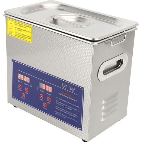 Nettoyeur à ultrasons avec chauffage, minuterie en acier inoxydable, machine de qualité industrielle PS-20AEU, prise 220 V (1/5)