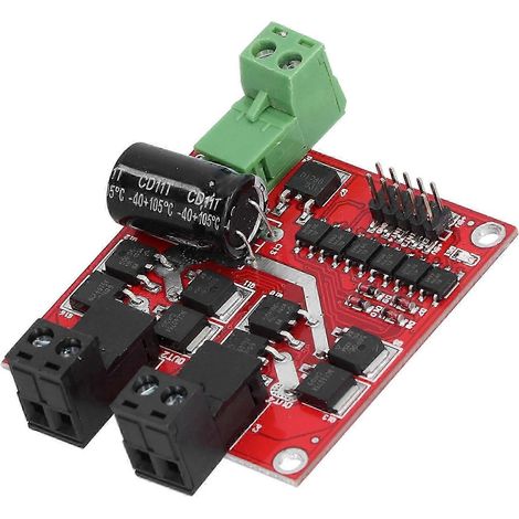 2-Kanal-PWM-160W-Gleichstrommotor-Steuermodul, Hochleistungselektronikbauteil in Kunststoffgehäuse, Puls-Drehzahlregler für DIY-Projekte und Robotik. (1/5)